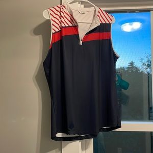 Lady Hagan Golf Polo (red, white and blue)